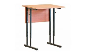 Стол ученический одноместный регулируемый ― Офисная мебель по низким ценам