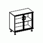 Шкаф со стеклом ― Офисная мебель по низким ценам