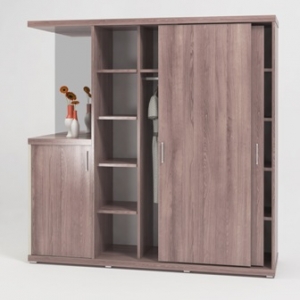 Сборный шкаф купе с зеркалом ― Офисная мебель по низким ценам