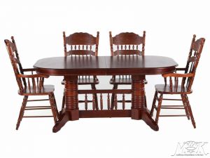 Стол овальный раскладной, массив гевеи/МДФ  ― Офисная мебель по низким ценам
