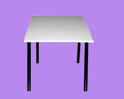 Стол на металлокаркасе обеденный крышка ЛДСП (каркас профильная труба 25х25) ― Офисная мебель по низким ценам