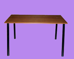 Стол на металлокаркасе обеденный крышка ЛДСП (каркас профильная труба 25х25) (1) ― Офисная мебель по низким ценам