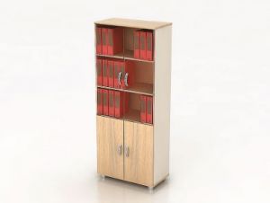 Шкаф со стеклом К8  ― Офисная мебель по низким ценам