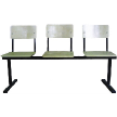 Секция стульев фанера (жёсткий) СМ6/3-01 ― Офисная мебель по низким ценам